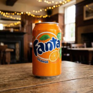 Menu soda cans orange fanta