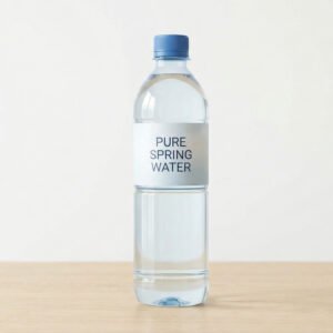 Menu bottle water