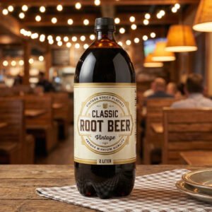 Menu 2 liter soda root beer