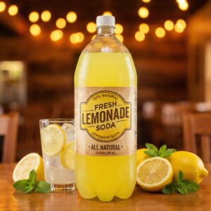 Menu 2 liter soda lemonade