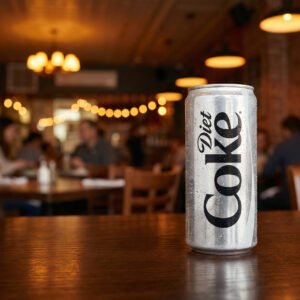Menu soda cans diet coke