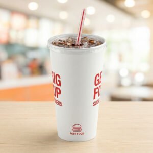 Menu soda cups fountain 32 onz