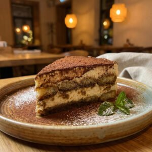 Menu tiramisu
