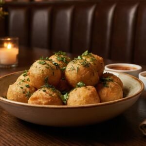 Menu garlic balls
