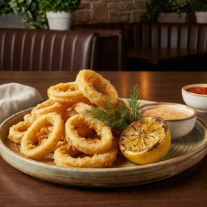 Menu calamari rings