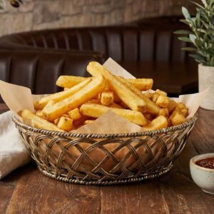 Menu french fries appetizers