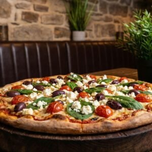 Menu # 8 greek 16" pizza