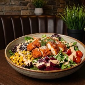 Menu buffalo crispy chicken salad