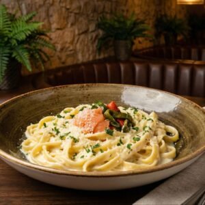 Menu fettuccine alfredo
