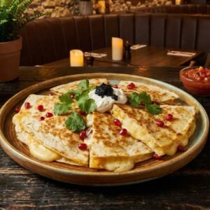 Menu cheese quesadilla