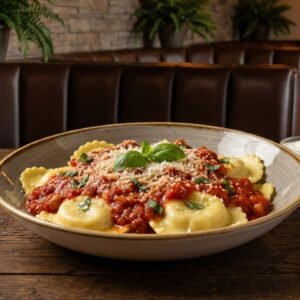 Menu ravioli marinara