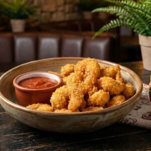 Menu popcorn shrimp