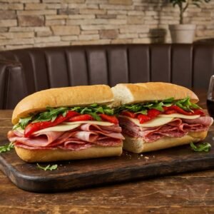 Menu ham, salami & cheese