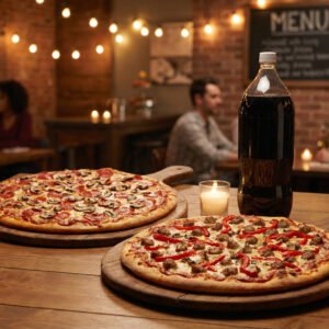 Menu # 4 2 x 16” pizza pies • 2 toppings • one 2lt soda