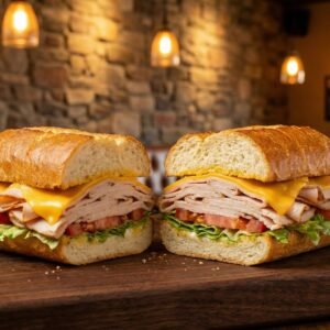 Menu turkey & cheese