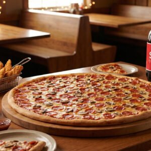 Menu # 9 30” pizza pies • 2 toppings + 10 fingers • one 2lt soda