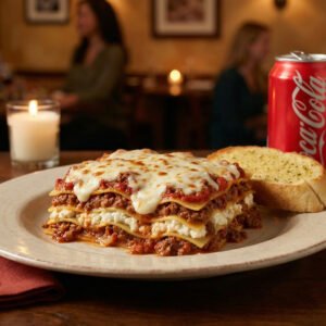 Menu # 4 lasagna w / garlic bread • free can soda